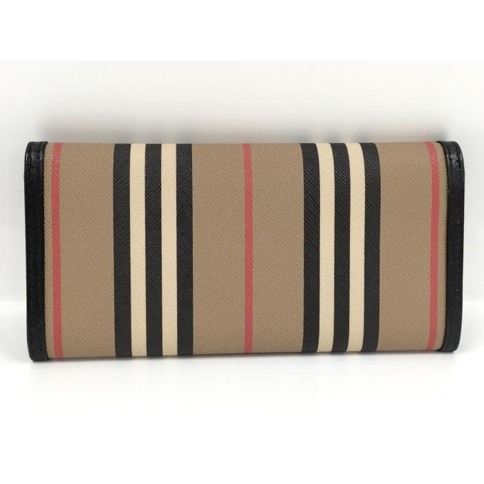 【美品】BURBERRY バーバリー 二つ折り長財布 ノバチェック 縦チェック BURBERRY（バーバリー） 財布 ノバチェック 二つ折り長財布 ベージュ