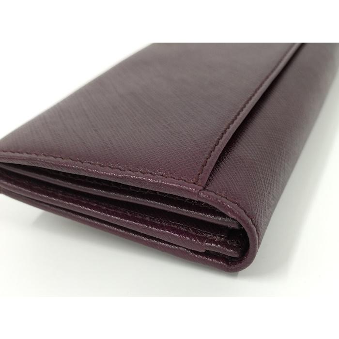 SalvatoreFerragamo 二つ折り長財布 ヴァラ レザー ボルドー 22 B480