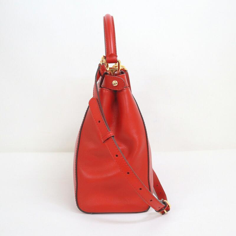 FENDI フェンディ ピーカブーレギュラー 2WAYショルダーバッグ レザー 