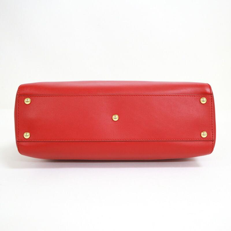 FENDI フェンディ ピーカブーレギュラー 2WAYショルダーバッグ レザー 