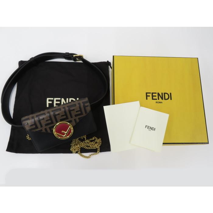中古】FENDI エフイズ 3WAY ベルトバッグ クラッチバッグ チェーン 