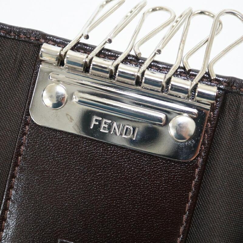 新品未使用　FENDI フェンディ　ペカン柄　6連キーケース 楽天市場】中古 フェンディ 小物 6連キーケース Bランク ペカン柄