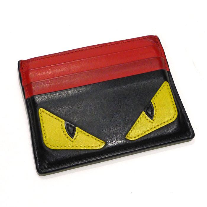 FENDI 【中古】FENDI BUGS バグズ モンスター カードケース 名刺入れ 
