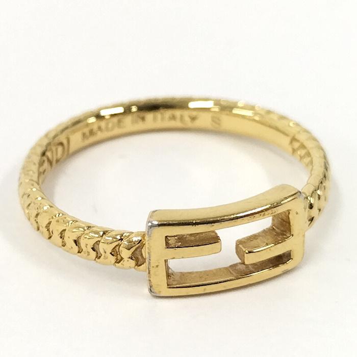 FENDI バケット リング ゴールド GP 表記サイズS : 2000217252300040  