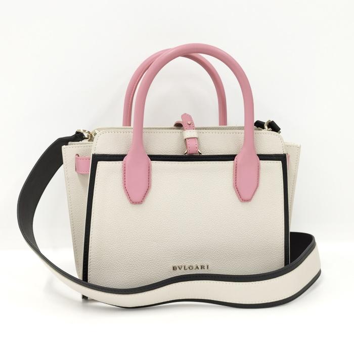 中古】BVLGARI アルバ 2WAYショルダー バッグ トートバッグ レザー  