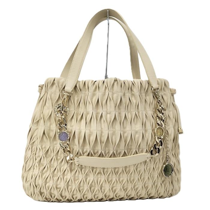 BVLGARI（ブルガリ） モテーネ 2WAY バッグ ベージュ AQ A12 33213