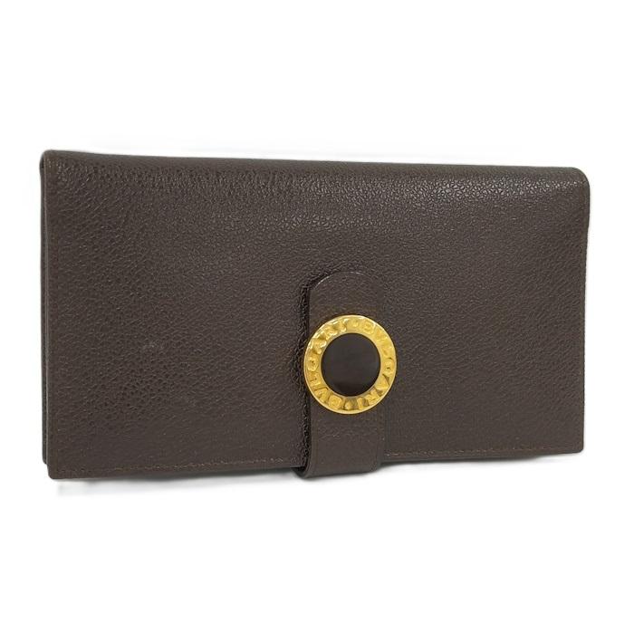 BVLGARI ダークブラウン 二つ折り財布 Bvlgari ダークブラウン 二つ折り財布