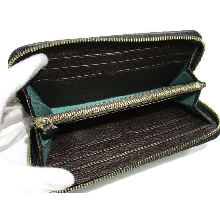 BVLGARI 【中古】BVLGARI モネーテ ラウンドファスナー 長財布
