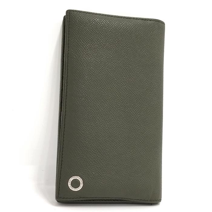 BVLGARI 【中古】BVLGARI ブルガリブルガリマン 二つ折り財布 レザー  