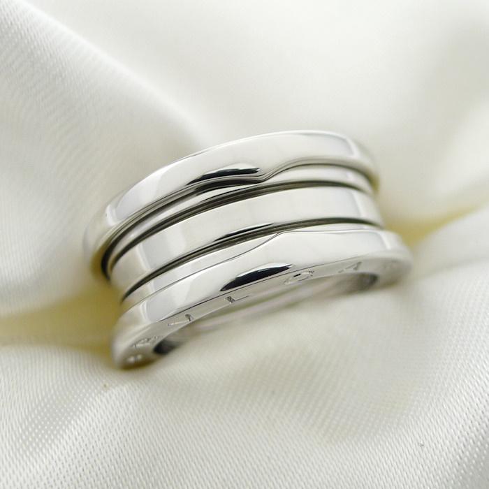 BVLGARI ビーゼロワン リング 3バンド 750WG K18WG ホワイトゴールド  