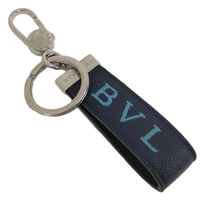 BVLGARI ブルガリブルガリ マン キーリング キーホルダー レザー  