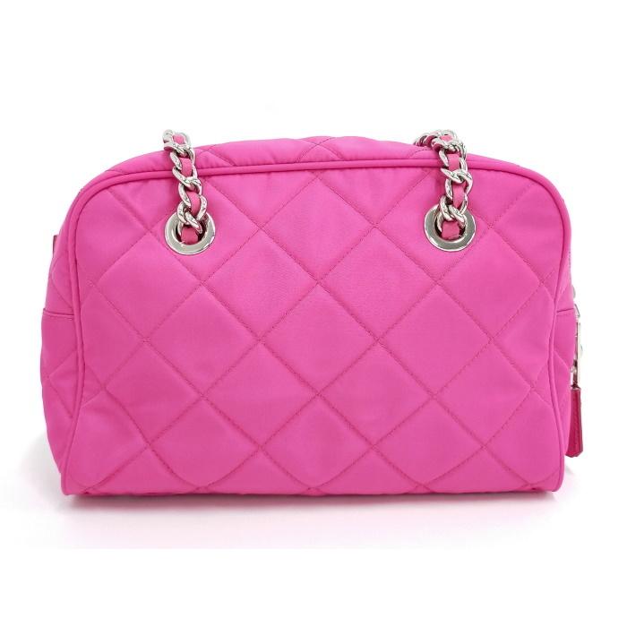 PRADA ショルダーバッグ PRADA ☆【中古】プラダ チェーン ショルダーバッグ ナイロン