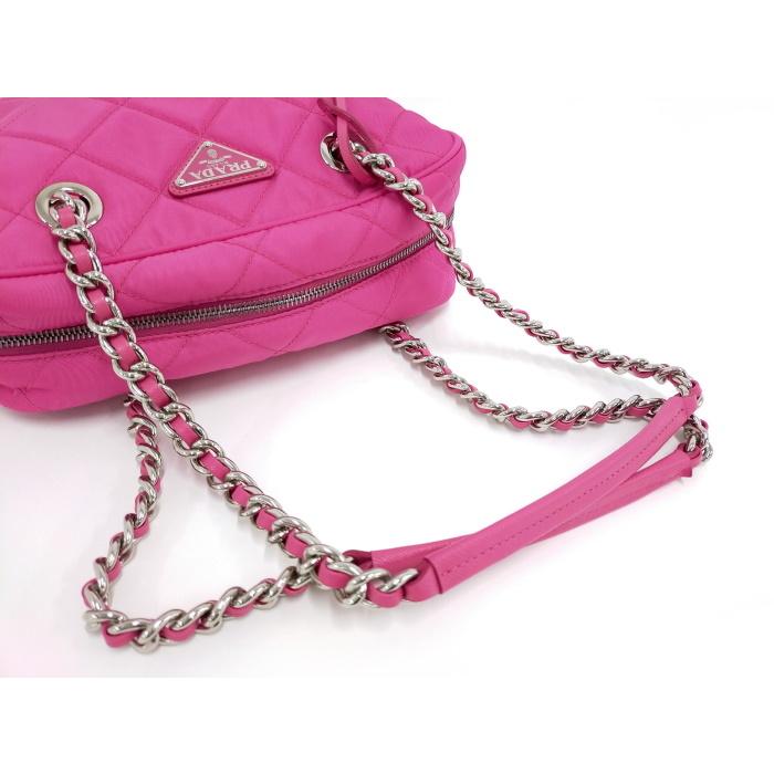 PRADA ☆【中古】プラダ チェーン ショルダーバッグ ナイロン