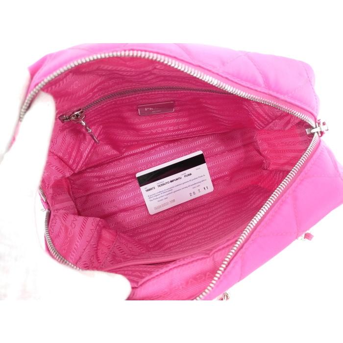 PRADAボンバー♪ショルダーバッグ2way♪キルティング ピンク