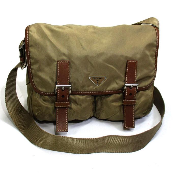 PRADA 【中古】PRADA ショルダーバッグ メッセンジャーバッグ ナイロン  