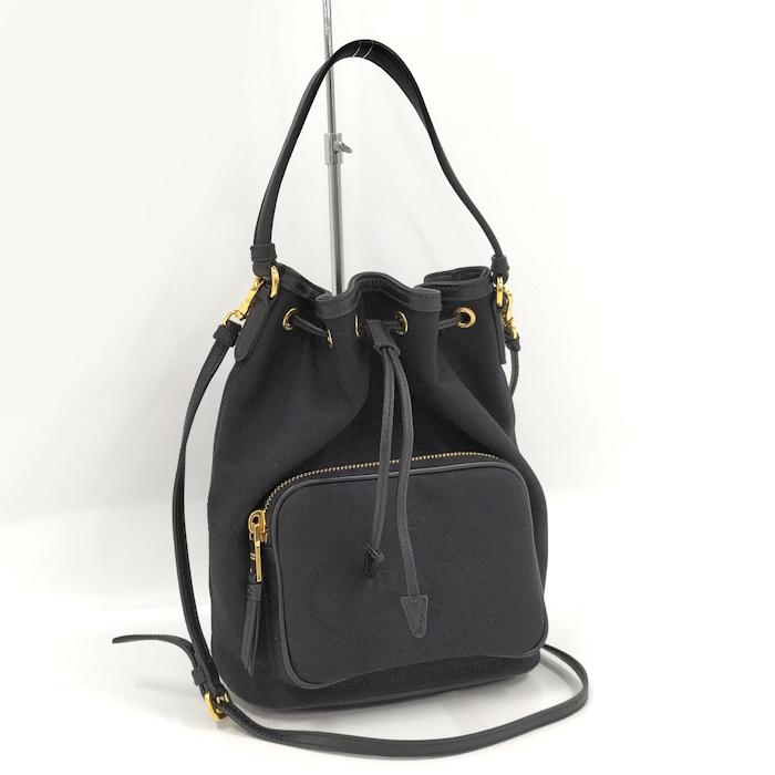 PRADA 2WAY ショルダーバッグ 巾着型 デュエット ナイロン PRADA 2WAY ショルダーバッグ 巾着型 デュエット ナイロン