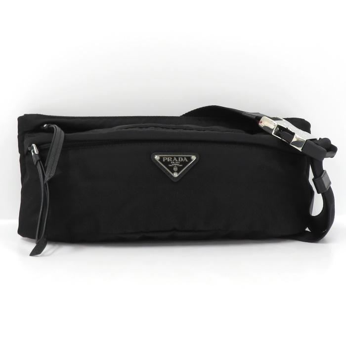 中古】PRADA ベルトバッグ ウエストポーチ ナイロン ブラック 1BL011 中古】PRADA ベルトバッグ ウエストポーチ ナイロン ブラック 1BL011