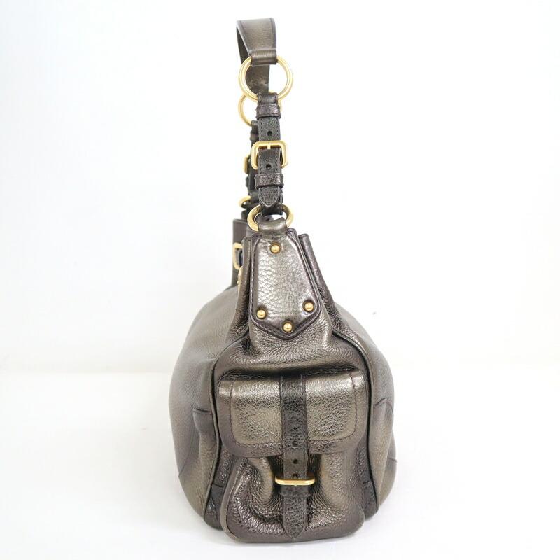 PRADA プラダ ハンドバッグ レザー ブロンズ×ゴールド金具 BR3778 : JJ
