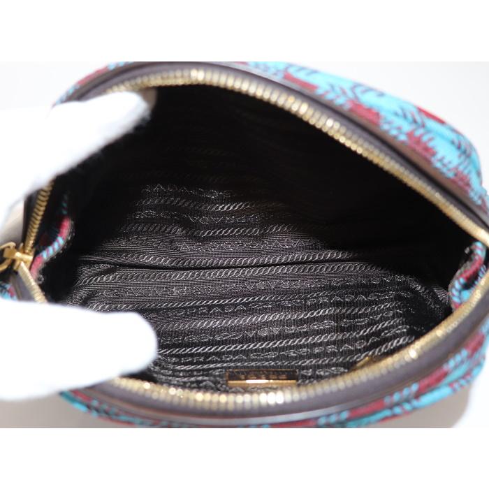 PRADA 【中古】PRADA コスメポーチ 化粧ポーチ ジャガード PRADA 【中古】PRADA コスメポーチ 化粧ポーチ ジャガード