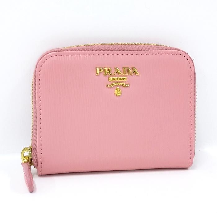 中古】PRADA ラウンドファスナー コインケース ヴィッテロムーブ