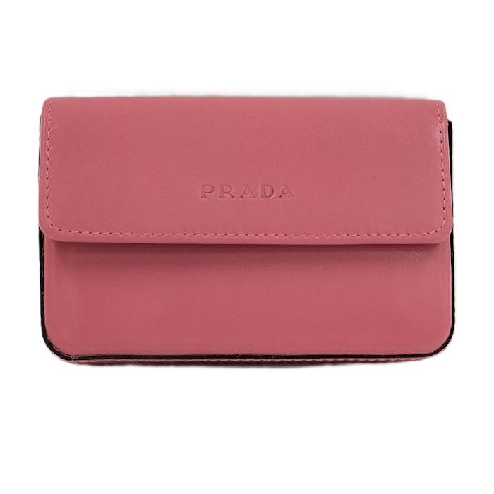 PRADA カードケース 名刺入れ ピンク 1M0881 : JJコレクション