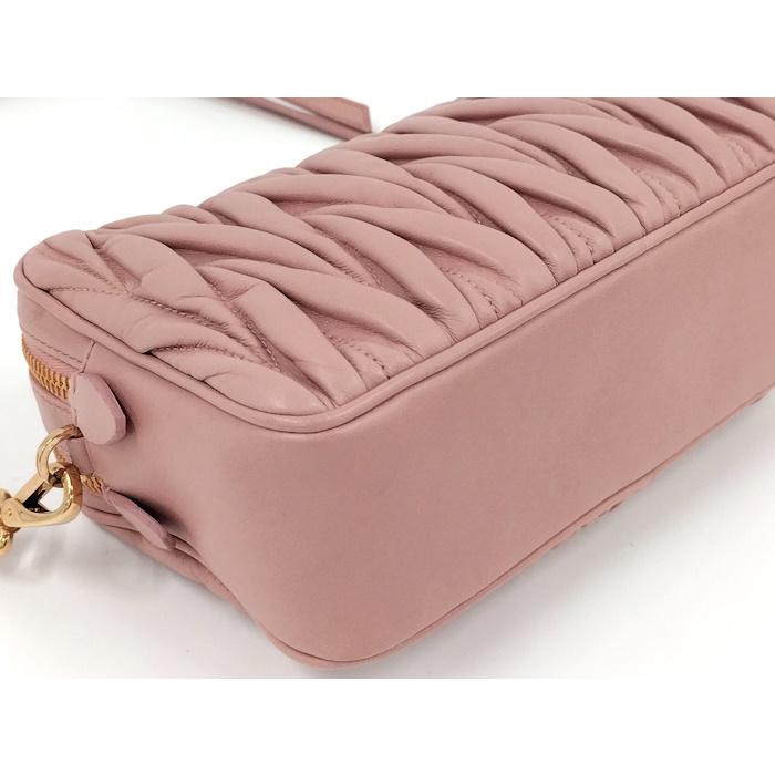 miu 【中古】MIU MIU マテラッセ ショルダーバッグ ポシェット レザー