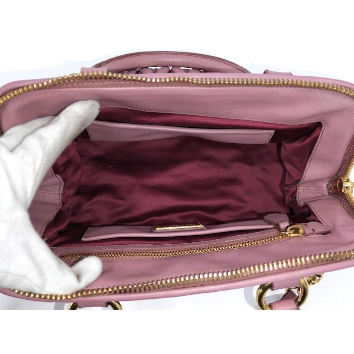 miu MIU マテラッセ 2WAYハンドバッグ レザー ピンク系 RLN059 : JJ 