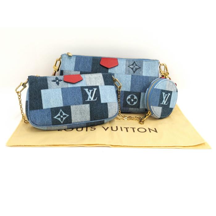 未使用LOUIS VUITTON アクセソワールモノグラム デニム M68760 未使用LOUIS VUITTON アクセソワールモノグラム デニム M68760