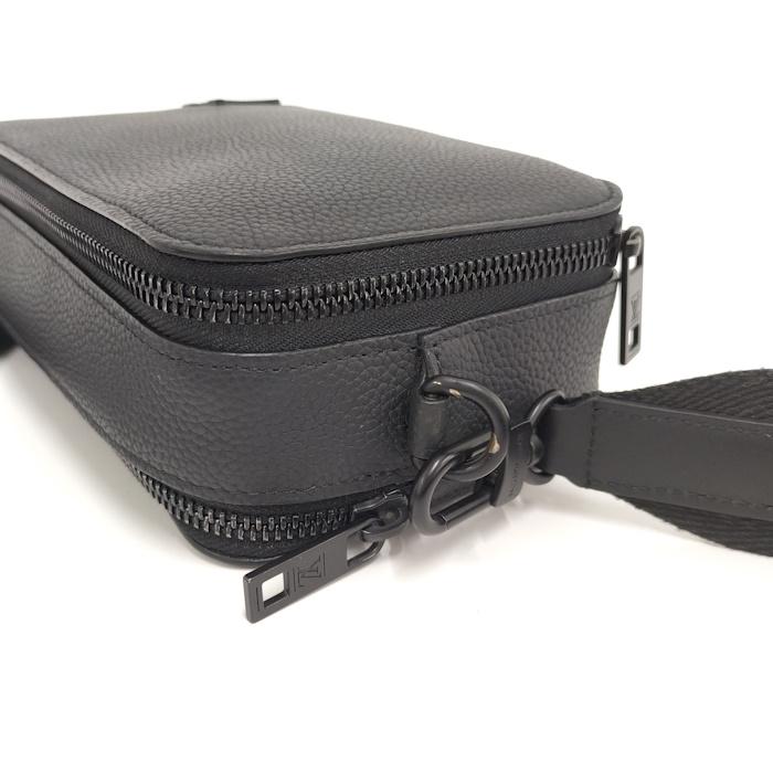 ルイヴィトン アルファ ウェアラブル ウォレット ショルダー アエログラムレザー ブラック M59161 LOUIS VUITTON 横浜BLANC 2300042109593-