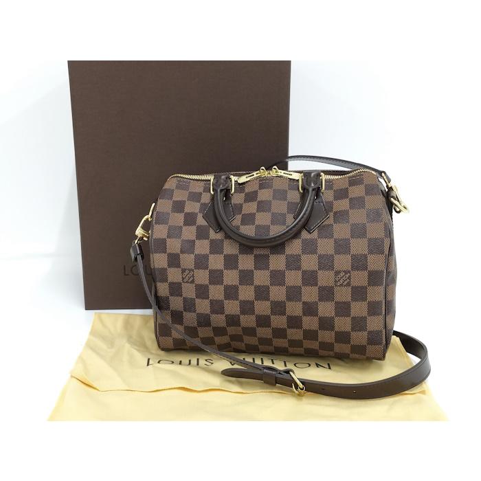 LOUIS VUITTON ルイヴィトン ダミエ スピーディーバンドリエール25 2wayショルダーバッグ ハンドバッグ ブラウン PVCレザー RFID N41368 普段使いに♪】ルイヴィトン☆スピーディ・バンドリエール 25 (Louis