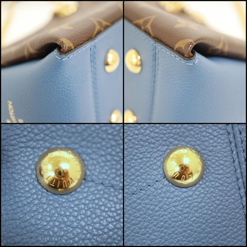 LOUIS VUITTON ルイヴィトン スレンヌBB ショルダーバッグ モノグラム ブラウン×ブルー M44299 DU4188 RFIDの画像