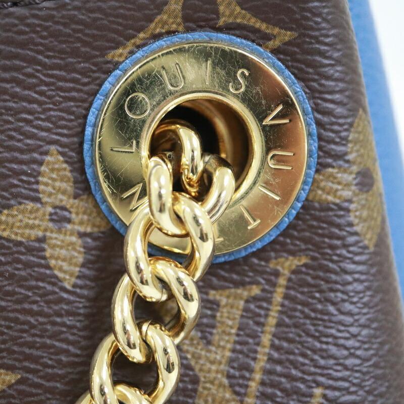 LOUIS VUITTON ルイヴィトン スレンヌBB ショルダーバッグ モノグラム ブラウン×ブルー M44299 DU4188 RFIDの画像