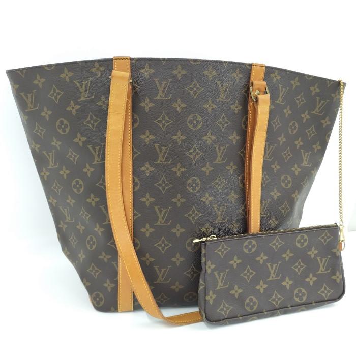 中古】LOUIS VUITTON トートバッグ サックショッピング ポーチ付き  