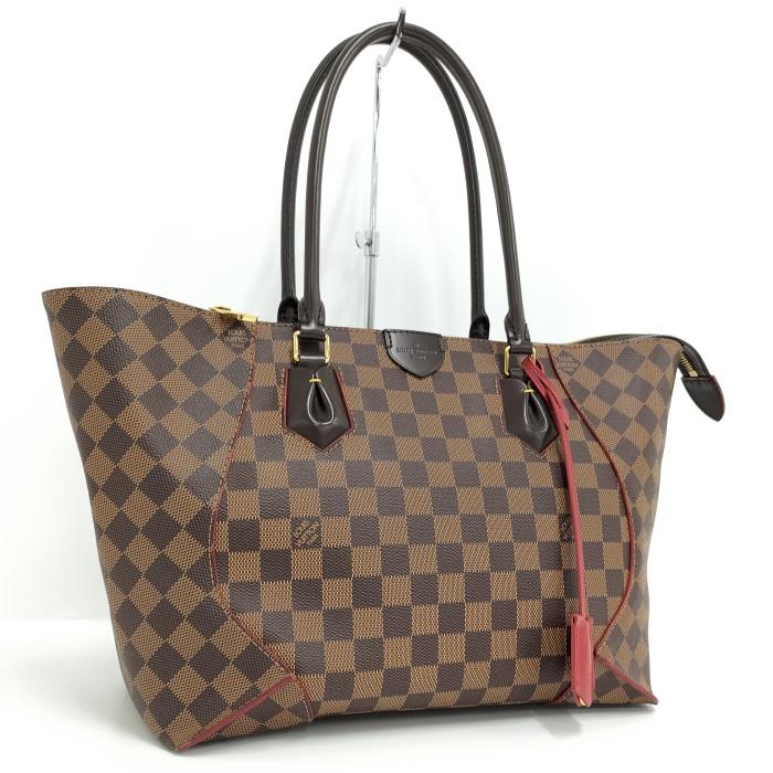 ルイヴィトン カイサトートＭＭ ダミエ エベヌ ショルダートート ⓪ LOUIS VUITTON 【中古】LOUIS カイサトートMM ダミエ エベヌ