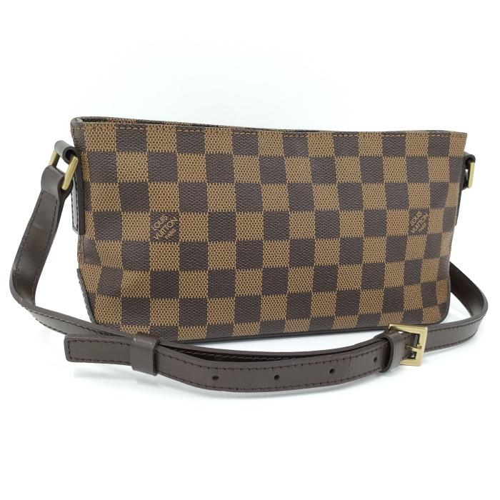 LOUIS VUITTON 【中古】LOUIS ショルダーバッグ トロター ダミエ 