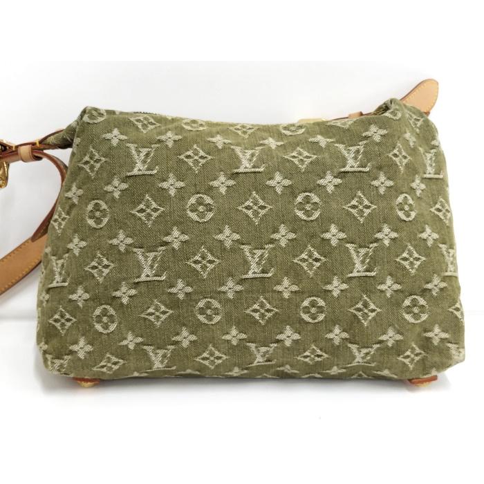 【中古】LOUIS VUITTON バギーPM モノグラムデニム ショルダーバッグ グリーン M95213｜jjcollection2008｜02