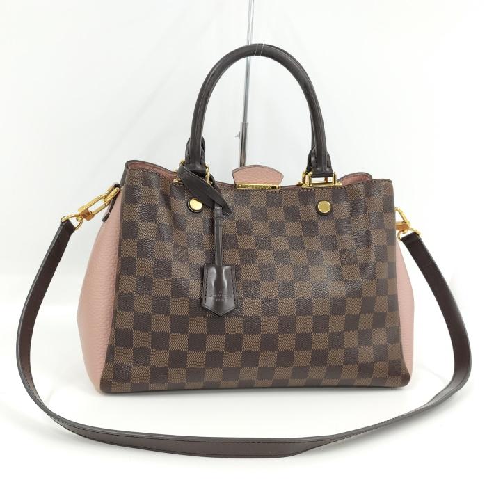 中古】LOUIS VUITTON ブリタニー 2WAY ショルダーバッグ ダミエ エベヌ 