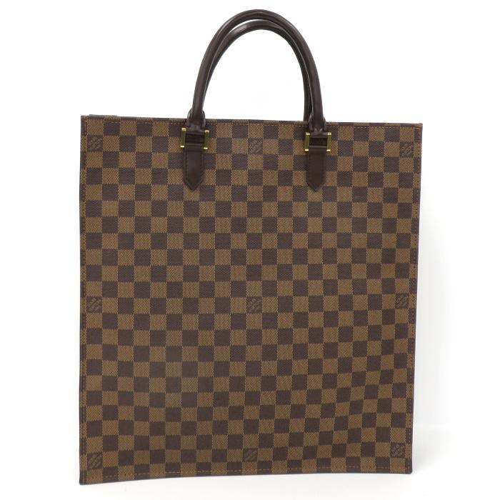 中古】 LOUIS VUITTON ルイヴィトン ダミエ サックプラ トートバッグ ...