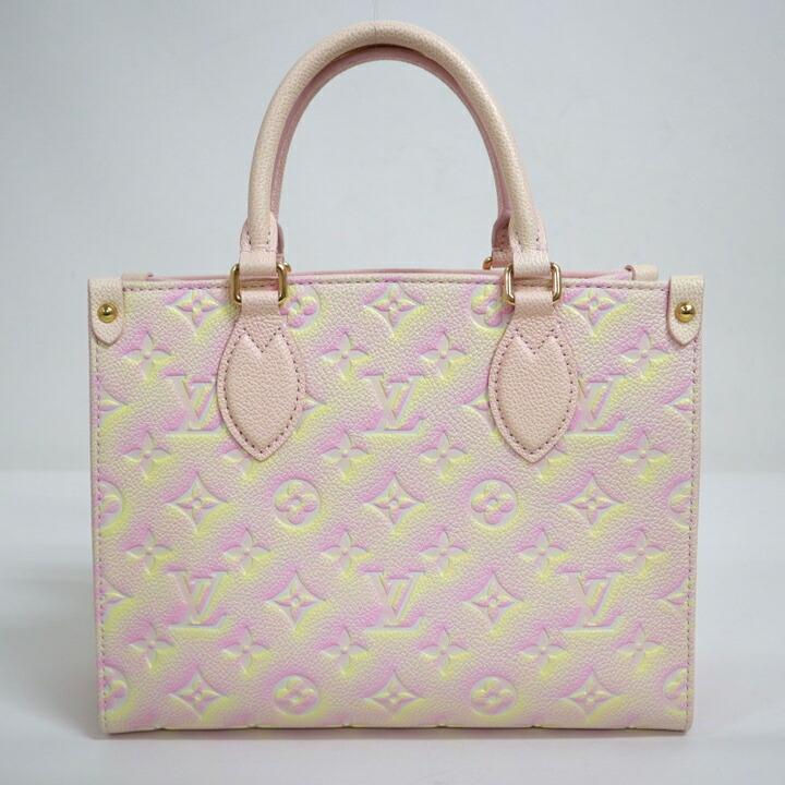 LOUIS VUITTON ルイヴィトン オンザゴーPM モノグラムアンプラント ライトピンク M46168 RFID_1