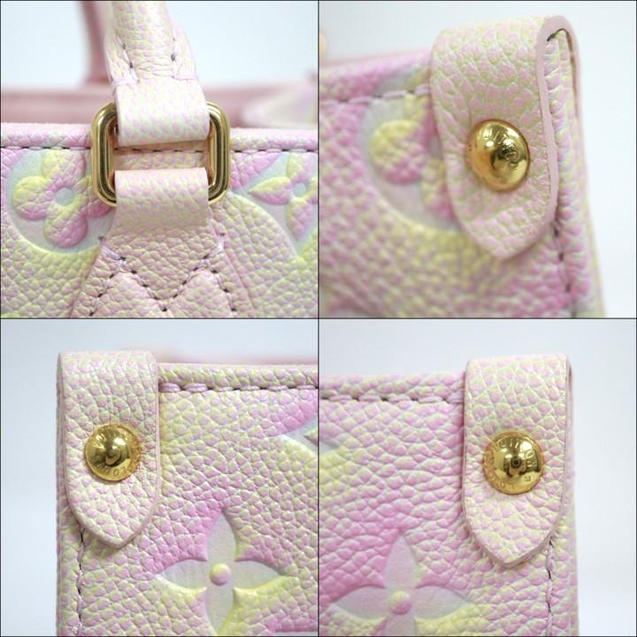 LOUIS VUITTON ルイヴィトン オンザゴーPM モノグラムアンプラント ライトピンク M46168 RFID_5