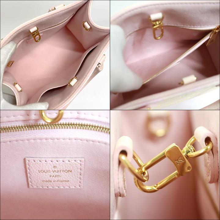 LOUIS VUITTON ルイヴィトン オンザゴーPM モノグラムアンプラント ライトピンク M46168 RFID_6