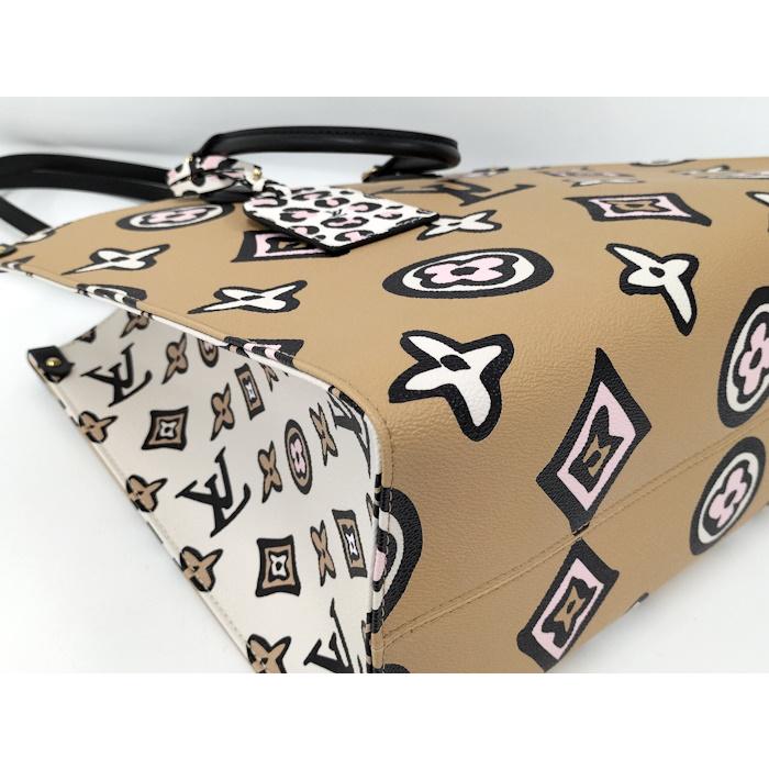 LOUIS VUITTON オンザゴーGM 2WAYバッグ モノグラムワイルドアット 