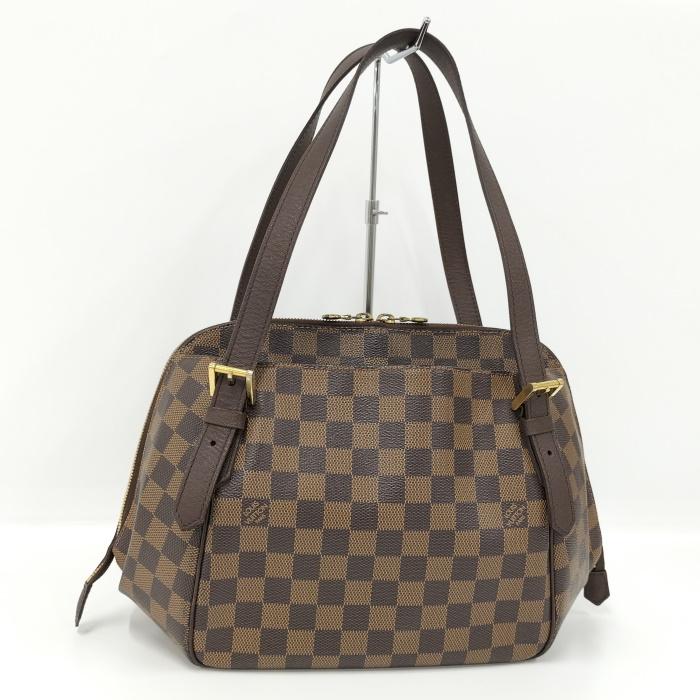 中古】LOUIS VUITTON ベレムMM ショルダーバッグ ダミエ レザー エベヌ  