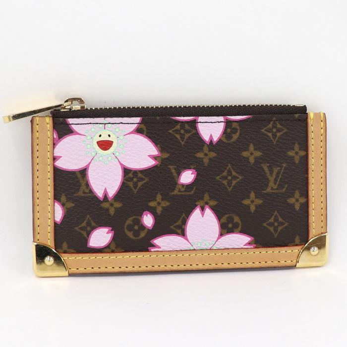 LOUIS VUITTON 【中古】ルイヴィトン ポシェットクレ キーリング付き 