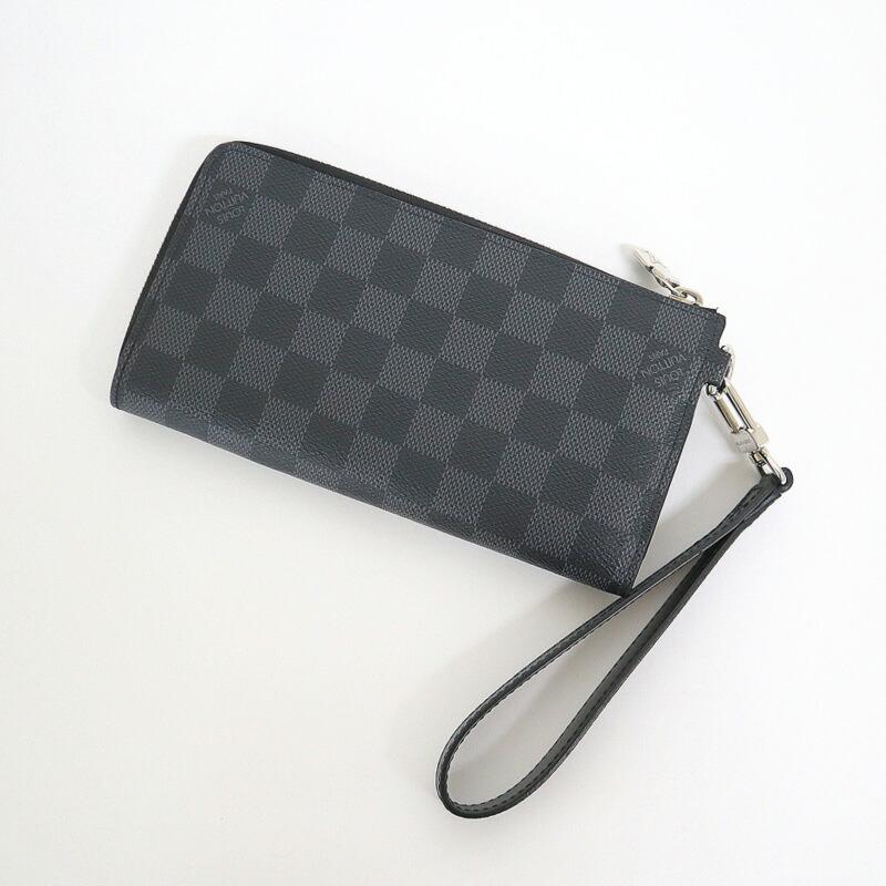ルイヴィトン ジッピードラゴンヌ ダミエ グラフィット ラウンド 長財布 LOUIS VUITTON ルイヴィトン ジッピードラゴンヌ 長財布 ダミエ グラ