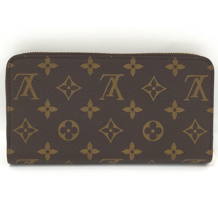 ルイヴィトン モノグラム レザー ジッピーウォレット 長財布 ブラウン LOUIS VUITTON（ルイ・ヴィトン） ジッピーウォレット ラウンド
