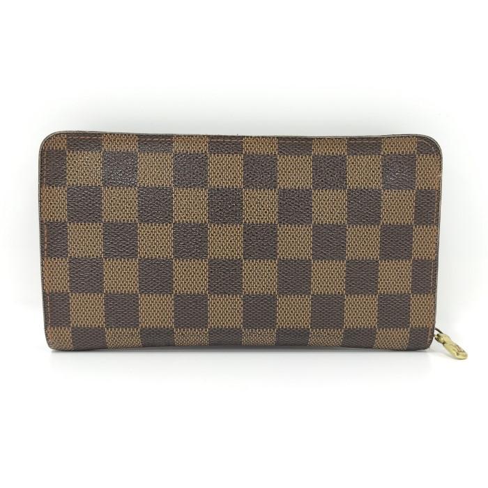 【中古】LOUIS VUITTON ポルトモネ ジップ ラウンドファスナー長財布 ダミエ エベヌ N61728｜jjcollection2008｜03