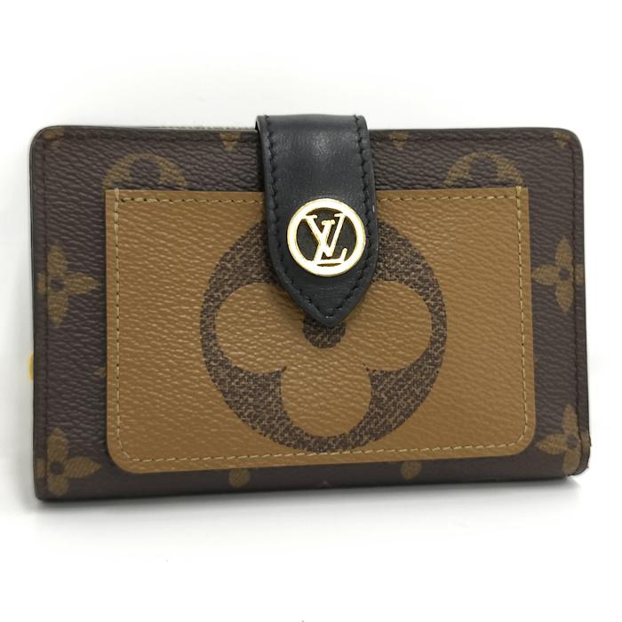 LOUIS VUITTON 二つ折り財布 ポルトフォイユ ルー モノグラム リバース  