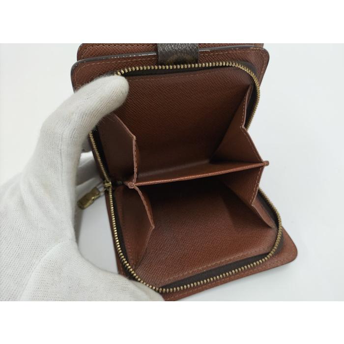 LOUIS VUITTON コンパクト ジップ モノグラム 二つ折り財布