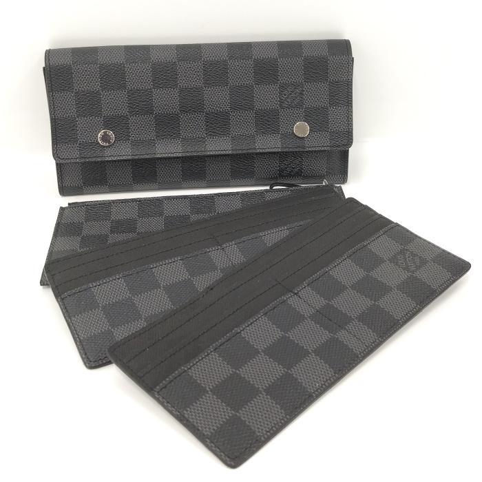 中古】LOUIS VUITTON ポルトフォイユ ロン モデュラブル 2つ折り長財布  